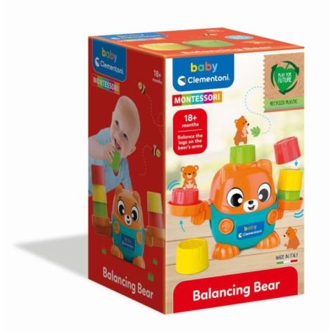 Clementoni - Montessori ursulet de echilibru pentru dezvoltarea senzoriala cognitiva si psihomotorie - imagine 7